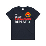 Eat, Sleep, TAEKWONDO, Repeat!  - Kids T-Shirt